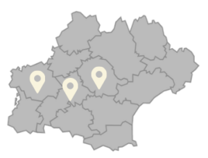 Zones d'intervention carte